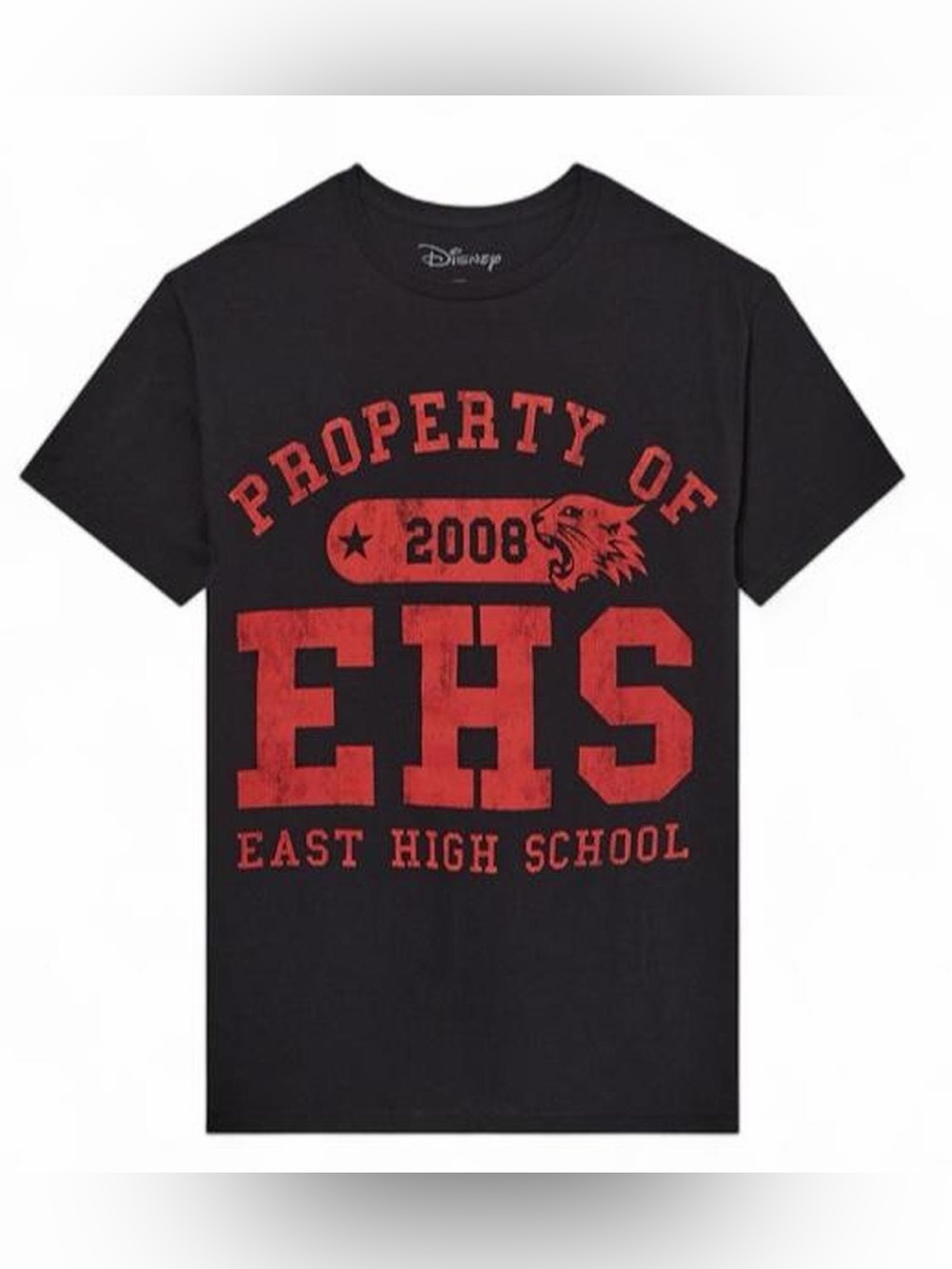 Disney High School Musical East High School Boyfriend Fit Girls T-Shirt Size XL